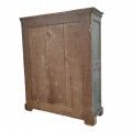 Antique 8 raised panels armoire, cupboard, original color  - 8