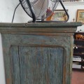 Antique 8 raised panels armoire, cupboard, original color  - 10