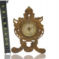 Beautiful little cast iron clock  - 4