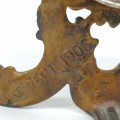 Beautiful little cast iron clock  - 6