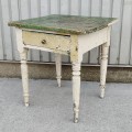 Nice little one drawer table, lovely colors - 7