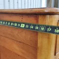 Nice antique pine 2 drawers table  - 5