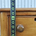 Nice antique pine 2 drawers table  - 6