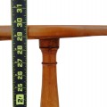 Jolie petite table guéridon en pin, piétement tourné - 3