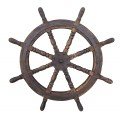Jolie roue de gouvernail de bateau - 3