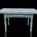 Antique rustique butterfly pannels table  - 2