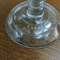 Antique glass oil lamp - 2