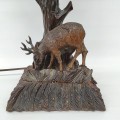 Lampe sculptée, sculpture  - 3