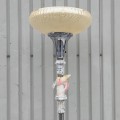 Lampe torchère avec oiseau en marbre  - 4