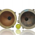Lampes projecteurs de bateau en cuivre et laiton  - 2