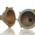 Lampes projecteurs de bateau en cuivre et laiton  - 1