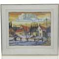 Lithographie signed Normand Boisvert (16'' x 20'') - 1