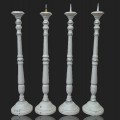 Set of 4 church candlesicks (4 feet tall) -- (2 HAVE BEEN SOLD) - 1