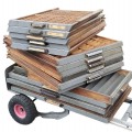 Lot of antique printing shop drawers - 1