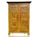 Magnifique armoire de style Adam, 12 caissons, pin et clous forgés  - 2