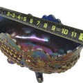 Beautiful Grape & cable carnival glass bowl  - 2