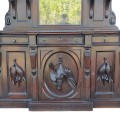 Magnifique buffet de salle à manger de style Victorien décoré de superbes sculptures, sideboard - 3