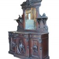 Magnifique buffet de salle à manger de style Victorien décoré de superbes sculptures, sideboard - 10