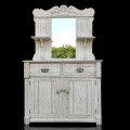 Antique oak sideboard with miror - 1