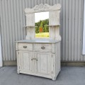 Antique oak sideboard with miror - 8
