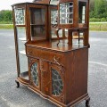 Antique oak sideboard cabinet - 11