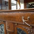 Antique oak sideboard cabinet - 4