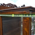 Antique oak sideboard cabinet - 9