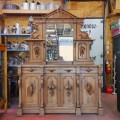 Antique carved Victorian sideboard  - 12