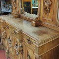 Antique carved Victorian sideboard  - 6