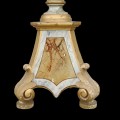 Antique nice carved church Pascal candlestick, chandelier  - 2