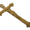 Magnifique crucifix en laiton  - 1