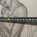 Magnifique esquisse signée Jean-Julien Bourgault, dessin, tableau - 4
