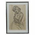 Magnifique esquisse signée Jean-Julien Bourgault, dessin, tableau - 1