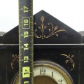 Antique Victorienne marble and slate clock (non-fonctional) - 4