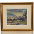 Magnifique huile sur masonite signée René Richard (16'' x 20''), tableau, peinture - 1