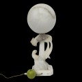 Stellar antique marble lamp with birds ornements - 4