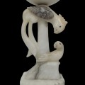Stellar antique marble lamp with birds ornements - 5