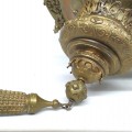 Exceptionnelle lampe de sanctuaire en laiton - 6