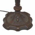 Magnifique lampe Tiffany, fonctionnelle (une vitre de craquée) - 3