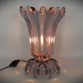 Magnifique lampe en verre signée art Vannes, France, vase  lumineux - 1