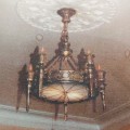 Very nice antique brass lighting fixture  - 6