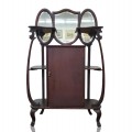 Magnifique meuble curio, étagère avec miroirs biseautés  - 1