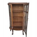 Magnifique meuble vaisselier en chêne avec 3 vitres bombées  - 3