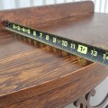 Magnifique meuble vaisselier en chêne avec 3 vitres bombées  - 5