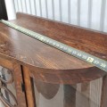 Magnifique meuble vaisselier en chêne avec 3 vitres bombées  - 6