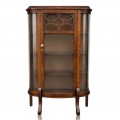 Magnifique meuble vaisselier en chêne avec 3 vitres bombées  - 1