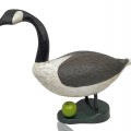 Wooden goose carving, folk art sculpture  - 3
