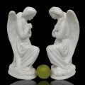 Magnifique paire d'ange en ciment statues religieuses - 3