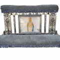 Magnifique prie-dieu décoré d'anges, agenouilloir - 3
