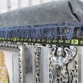 Magnifique prie-dieu décoré d'anges, agenouilloir - 6